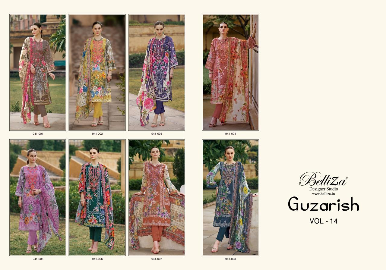 Belliza Guzarish Vol 14 Cotton Printed Dress Material Wholesale Catalog