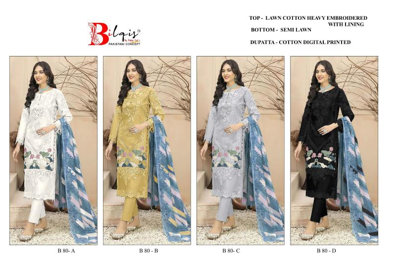Bilqis B 80 A To D Salwar Kameez Wholesale Catalog