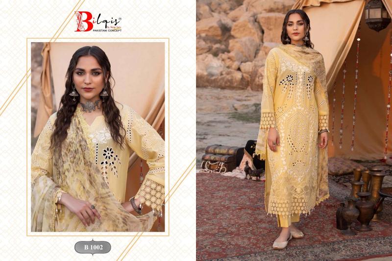 Bilqis Ocean Cotton Dupatta Pakistani suits Wholesale catalog