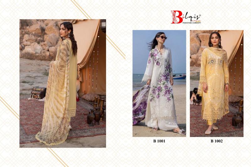 Bilqis Ocean Cotton Dupatta Pakistani suits Wholesale catalog