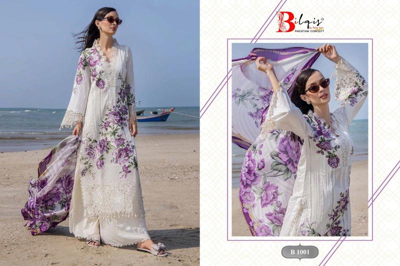 Bilqis Ocean Cotton Dupatta Pakistani suits Wholesale catalog