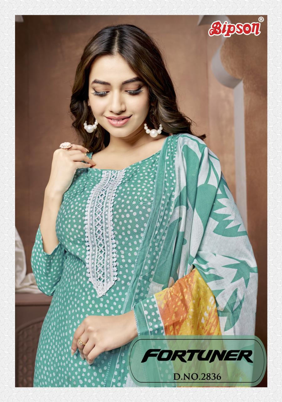 BIPSON FORTUNER - 2836 Roman Silk Salwar Kameez Wholesale Catalog