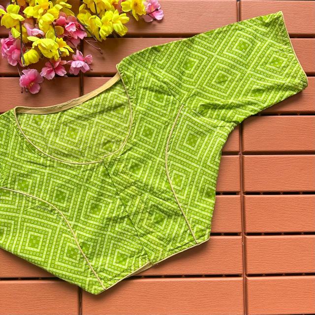 Blousewala Cotton Ajrakh PrintBlouse 