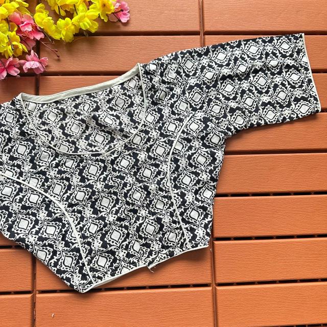Blousewala Cotton Ajrakh PrintBlouse 