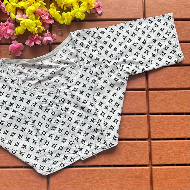 Blousewala Cotton Ajrakh PrintBlouse 