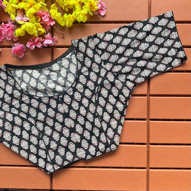 Blousewala Cotton Ajrakh PrintBlouse 