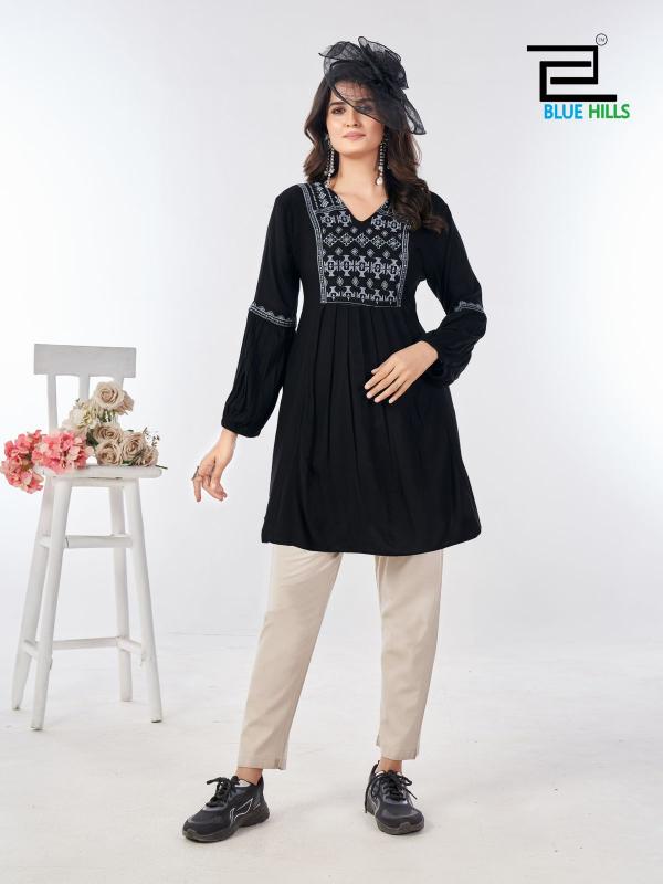 Blue Hills Manu Bhaker Kurti Top Wholesale Catalog