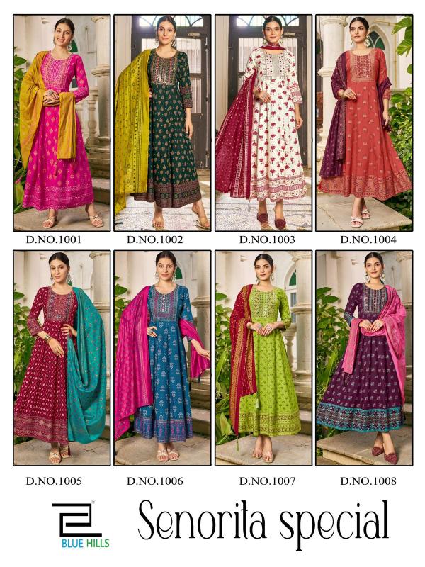 BLUE HILLS Senorita Special Anarkali Kurti Wholesale catalog