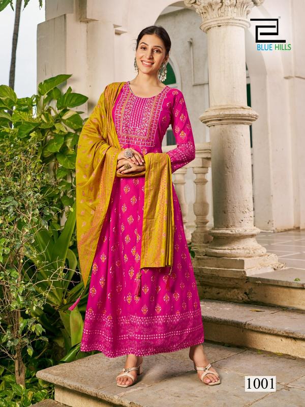 BLUE HILLS Senorita Special Anarkali Kurti Wholesale catalog