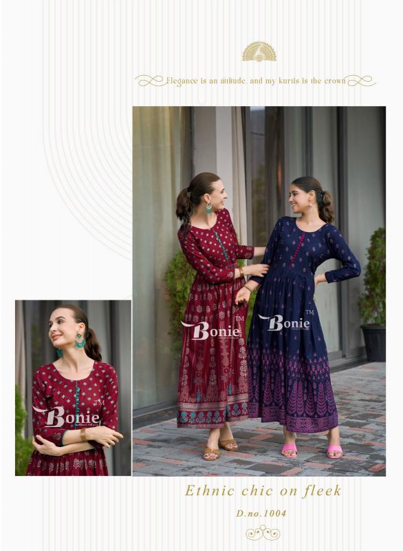 BONIE AANCHAL Vol 4 Anarkali Kurti Wholesale Catalog