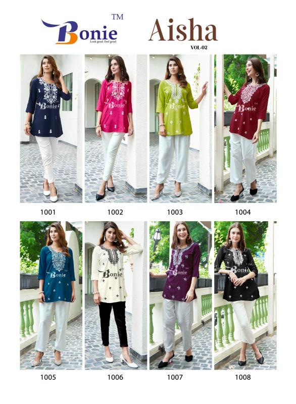 BONIE AISHA VOL 2 Kurti Top Wholesale catalog
