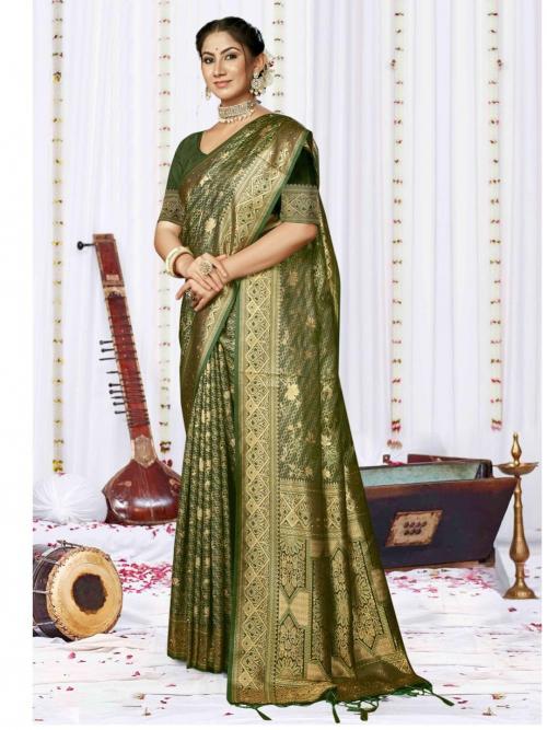 Bunawat Sagarika Satan Silk Saree Wholesale catalog
