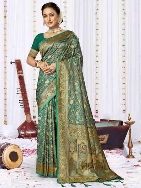 Bunawat Sagarika Satan Silk Saree Wholesale catalog
