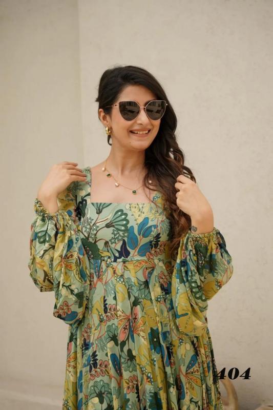 Clora vol 4 Gown Kurti Wholesale Catalog