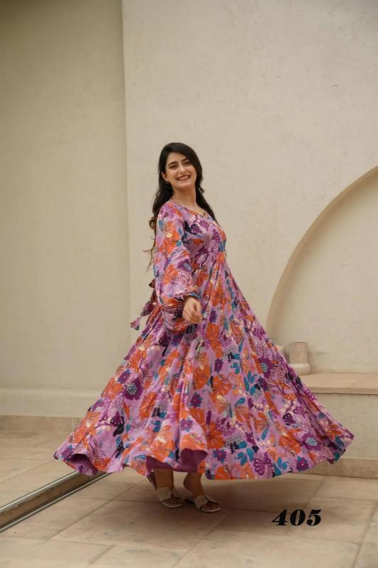 Clora vol 4 Gown Kurti Wholesale Catalog