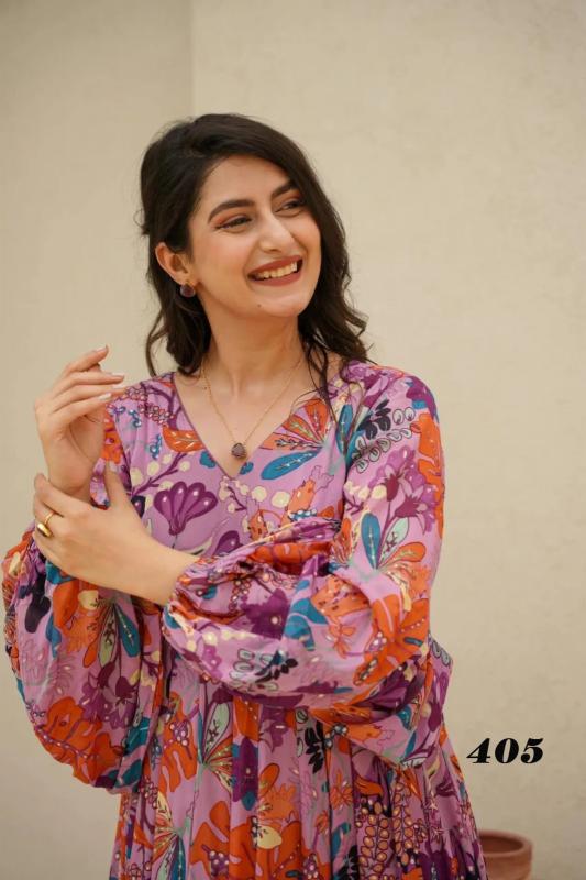Clora vol 4 Gown Kurti Wholesale Catalog