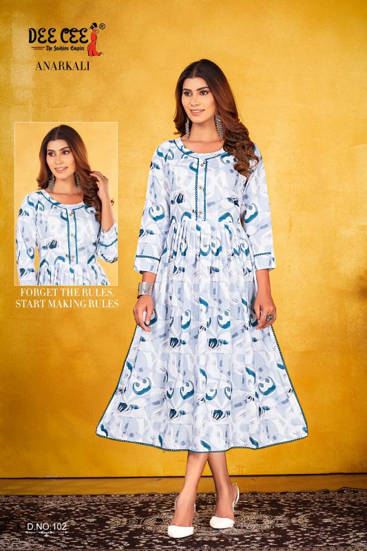 DEECEE ANARKALI Kurti Wholesale Catalog