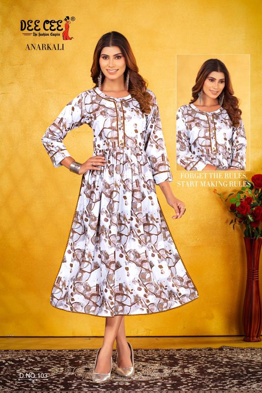 DEECEE ANARKALI Kurti Wholesale Catalog