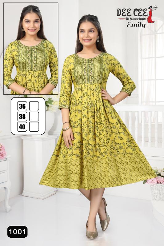 DEECEE EMILY Anarkali Kurti Wholesale Catalog