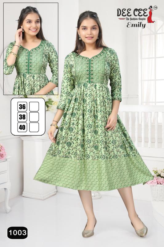 DEECEE EMILY Anarkali Kurti Wholesale Catalog