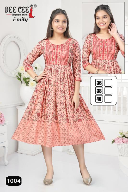 DEECEE EMILY Anarkali Kurti Wholesale Catalog