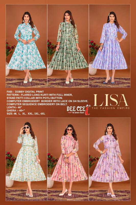 Deecee Lisa Long Kurti Wholesale Catalog