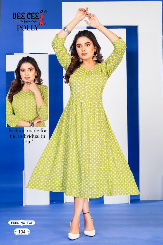 Deecee Polly Rayon Kurti Wholesale catalog
