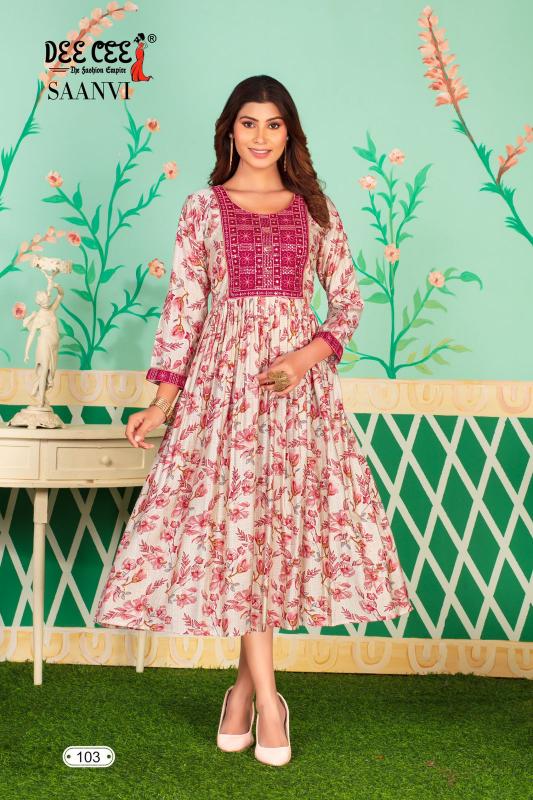 DEECEE Saanvi Long Kurti Wholesale Catalog