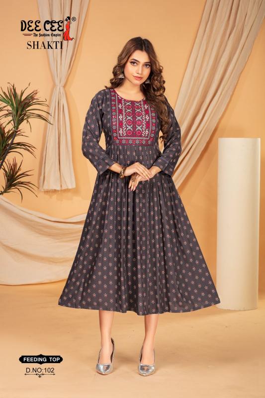Deecee Shakti Rayon Print Kurti Wholesale catalog