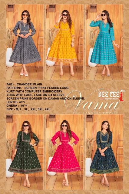 DEECEE VAMA Kurti Wholesale Catalog