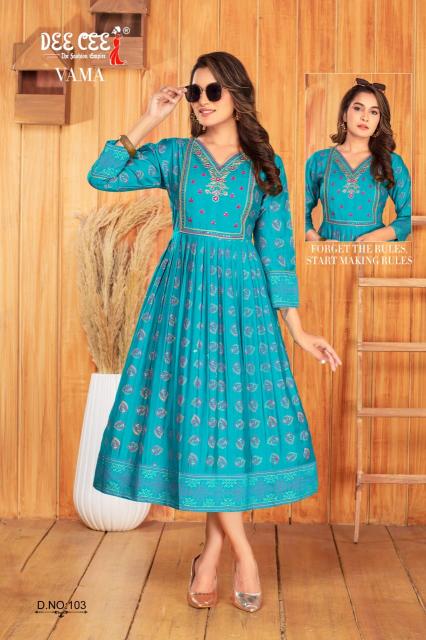 DEECEE VAMA Kurti Wholesale Catalog