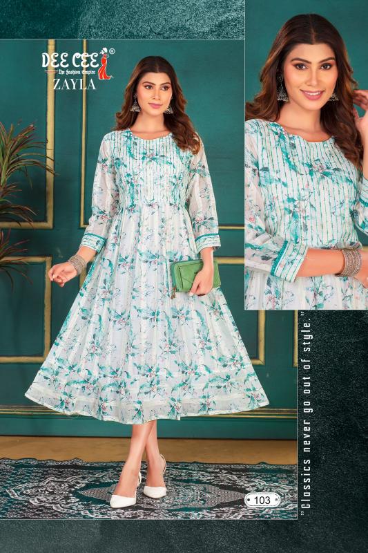 Deecee Zayla Digital Print Kurti Wholesale catalog