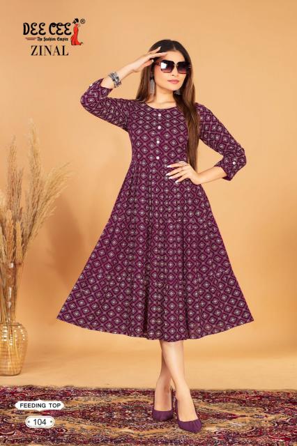 Deecee Zinal Rayon Kurti Wholesale catalog