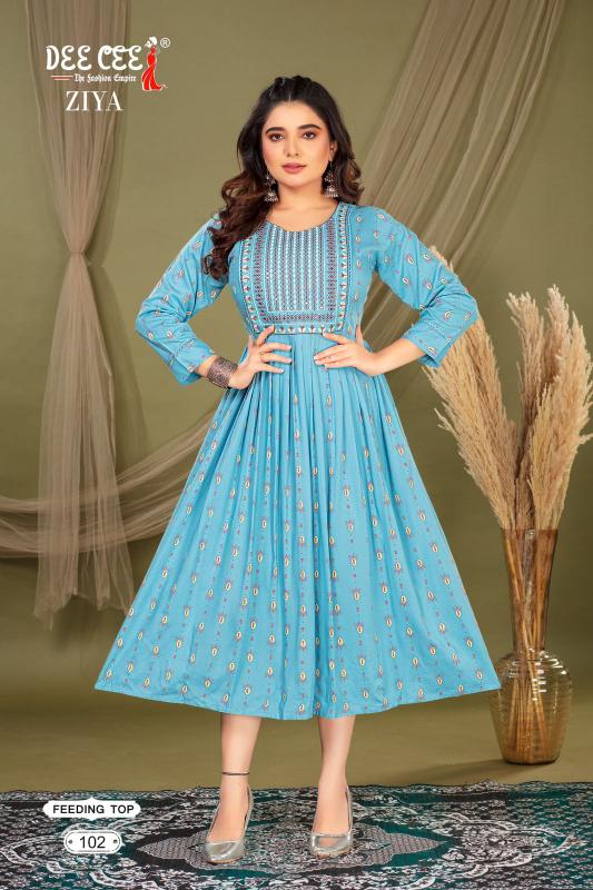 Deecee Ziya Kurti Wholesale catalog