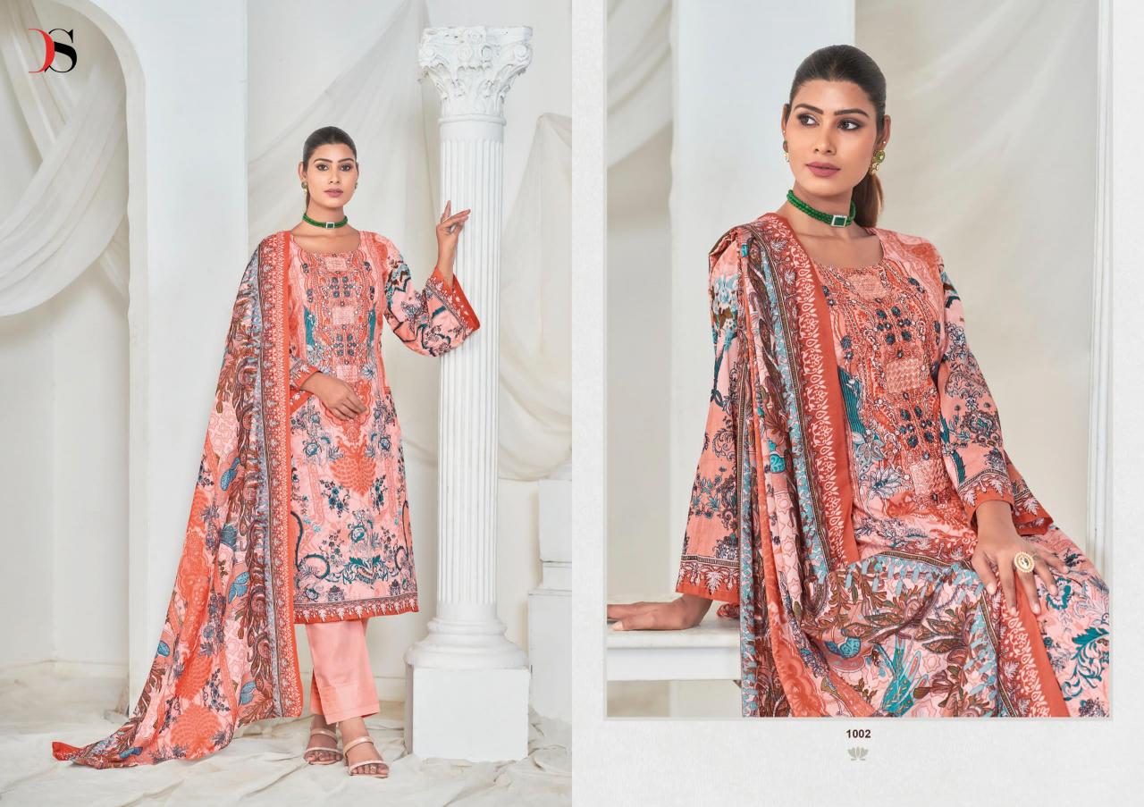 Deepsy Gulnoor Cotton Dupatta Salwar Kameez Wholesale Catalog