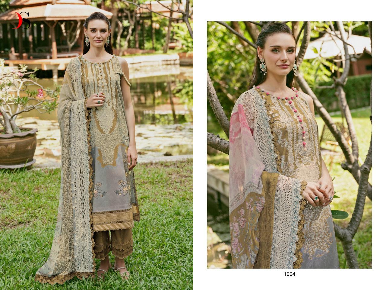 Deepsy Jade Needle Wonder 24 Vol 2 Chiffon Dupatta Pakistani Suits Wholesale Catalog