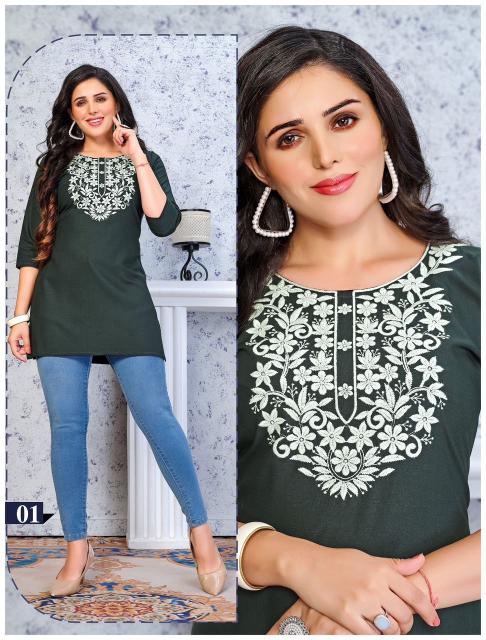 FASHION TALK SHORT & SWEET Kurti Top Wholesale Catalog
