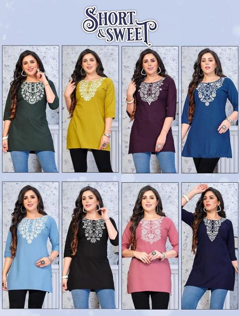 FASHION TALK SHORT & SWEET Kurti Top Wholesale Catalog