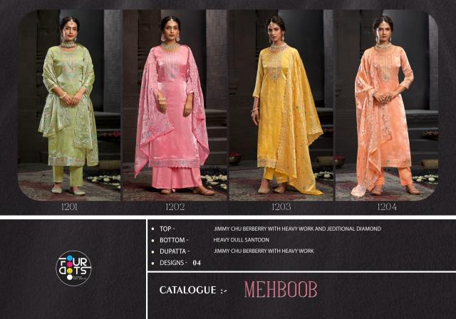 Fourdots Mehboob Salwar Kameez Wholesale Catalog