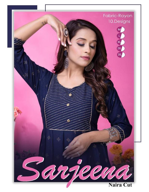 GOLDEN SARJEENA Kurti Wholesale catalog