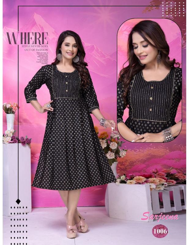 GOLDEN SARJEENA Kurti Wholesale catalog