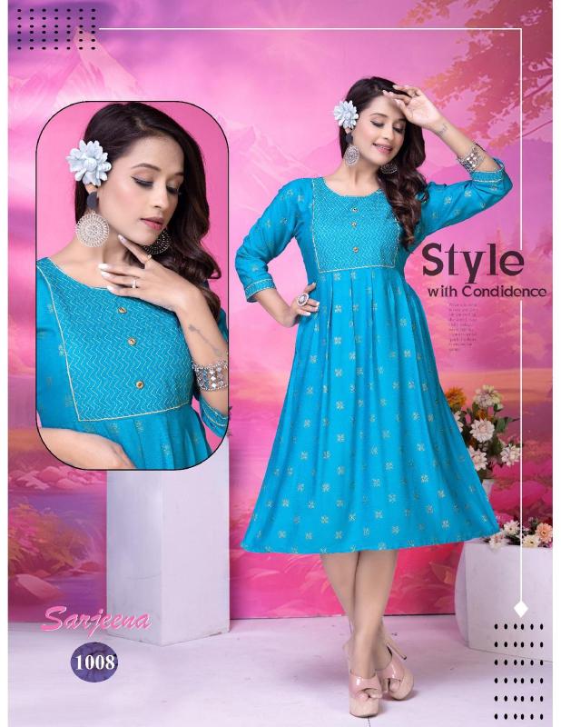 GOLDEN SARJEENA Kurti Wholesale catalog