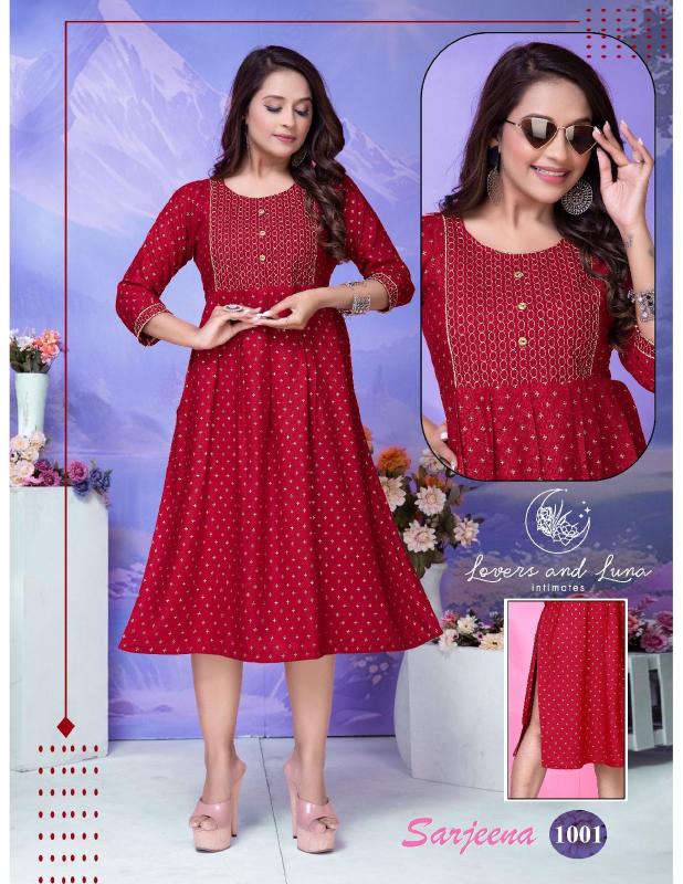 GOLDEN SARJEENA Kurti Wholesale catalog