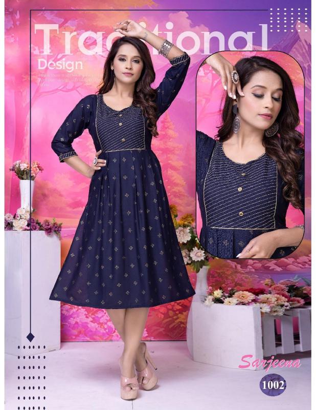 GOLDEN SARJEENA Kurti Wholesale catalog