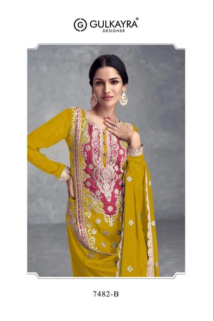 Gulkayra Sayra Chinon Designer Salwar Kameez Wholesale Catalog