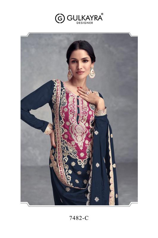 Gulkayra Sayra Chinon Designer Salwar Kameez Wholesale Catalog