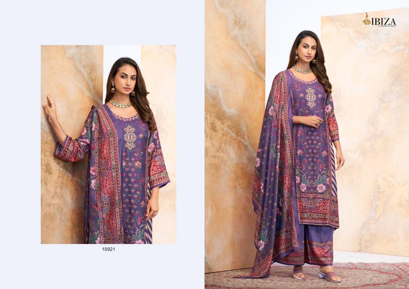 Ibiza Falak Muslin Digital Printed Salwar Kameez Wholesale Catalog