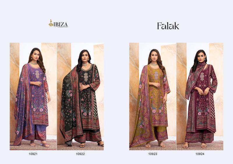 Ibiza Falak Muslin Digital Printed Salwar Kameez Wholesale Catalog