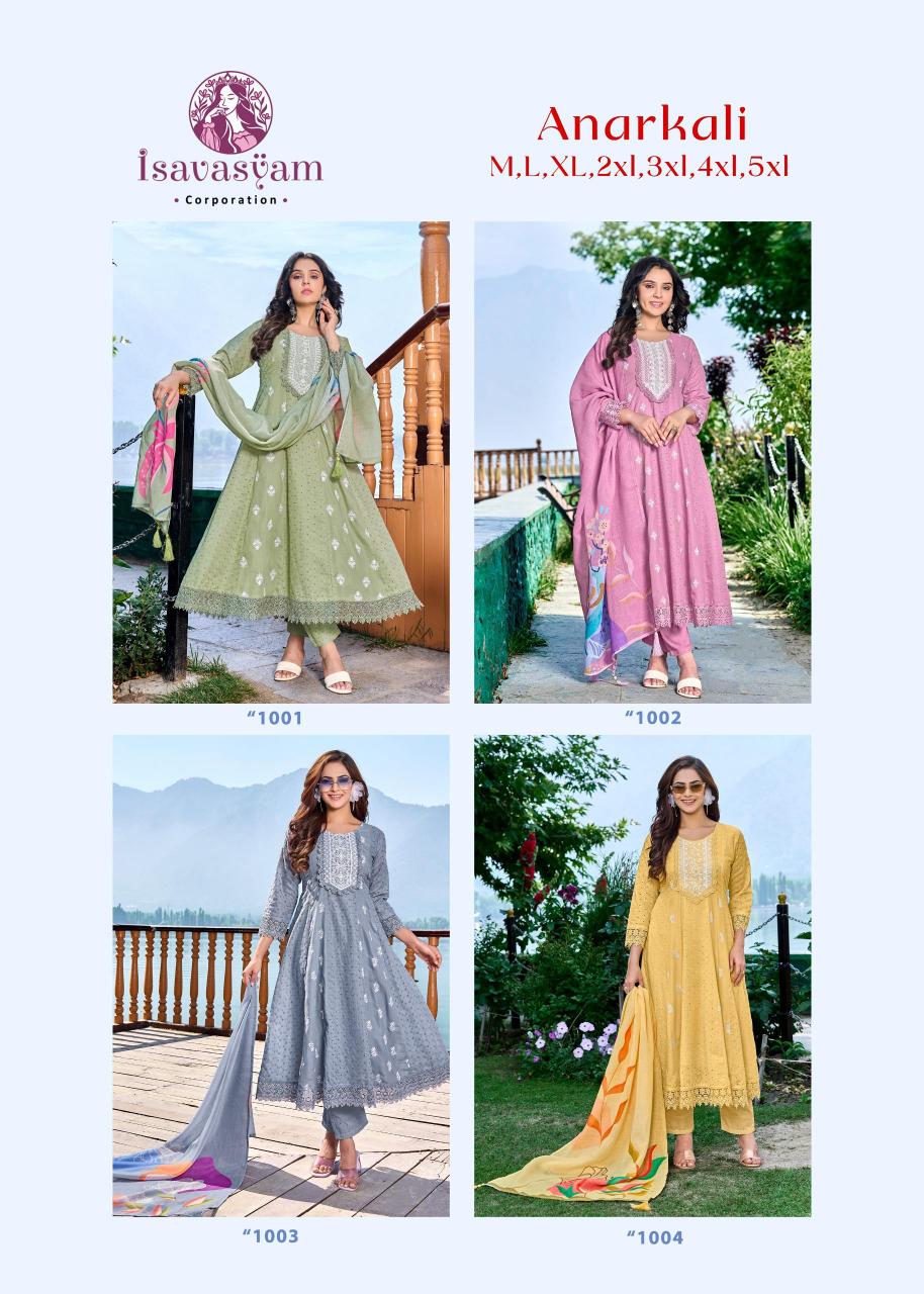 Isavasyam corporation ANARKALI Kurti Wholesale Catalog