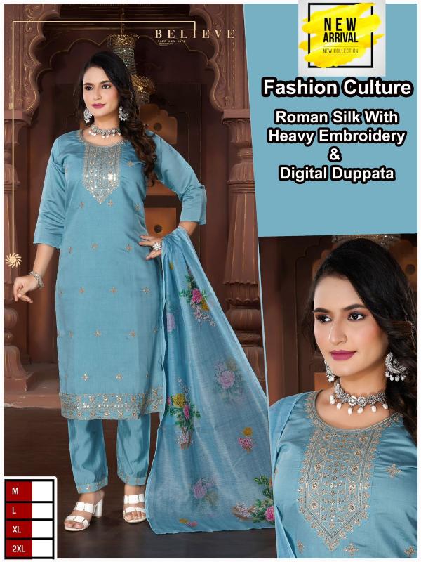 ITEM FASHION CULTURE HEAVY ROMAN SILK Kurti Wholsale Catalog